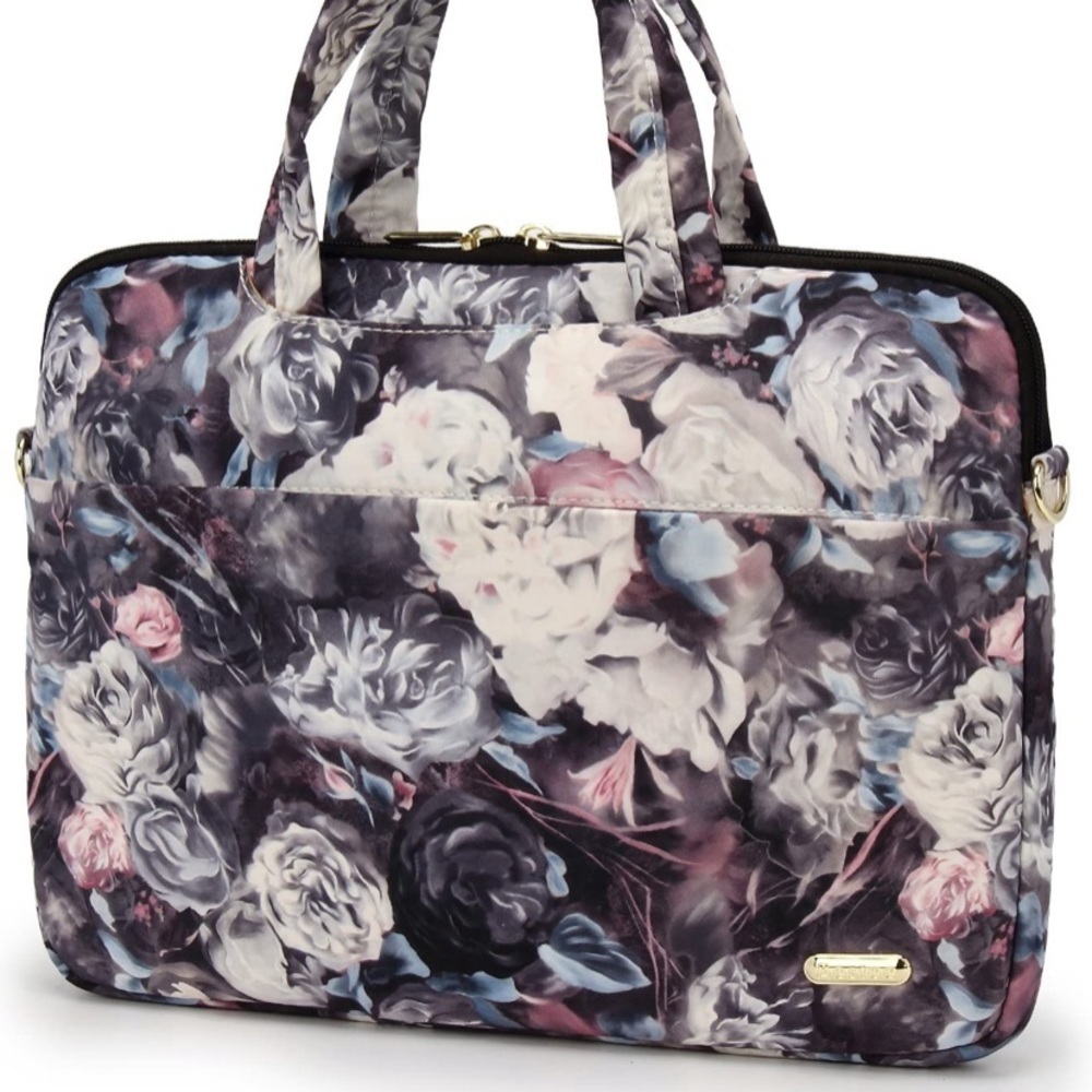 Laptop bag carrying case NWT abstract rose pattern - Picture 5 of 10